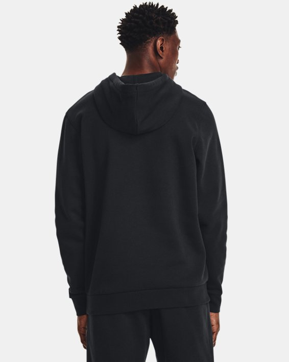 Men's UA Essential Fleece Hoodie in Black image number 1